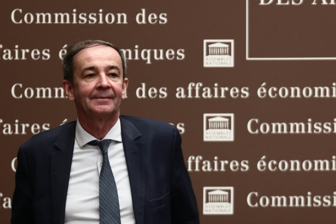 Bernard Fontana avant son audition devant la Commission des affaires économiques de l'Assemblée nationale, dans le cadre de sa nomination au poste de PDG d'EDF, le 30 avril 2025 à Paris © THIBAUD MORITZ