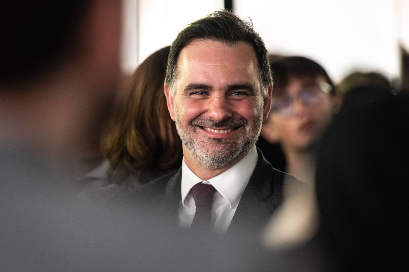 "Vos enjeux de chefs d'entreprise dépendent aussi de la simplification" a rappelé Laurent Saint-Martin. ©Philip Long AFP