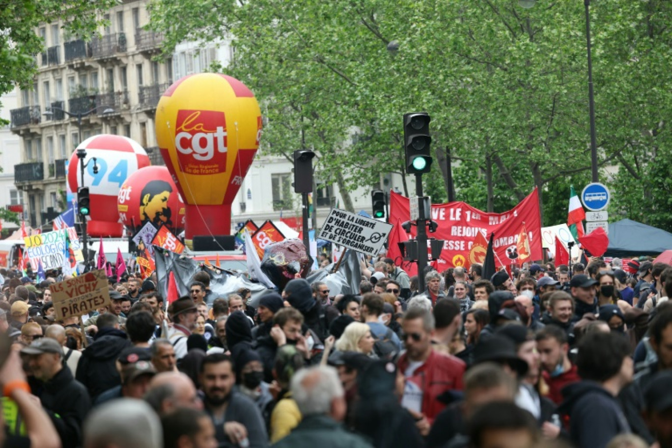 Manifestation à l'occasion de la Journée internationale des travailleurs, le 1er mai 2025 à Bordeaux © PHILIPPE LOPEZ