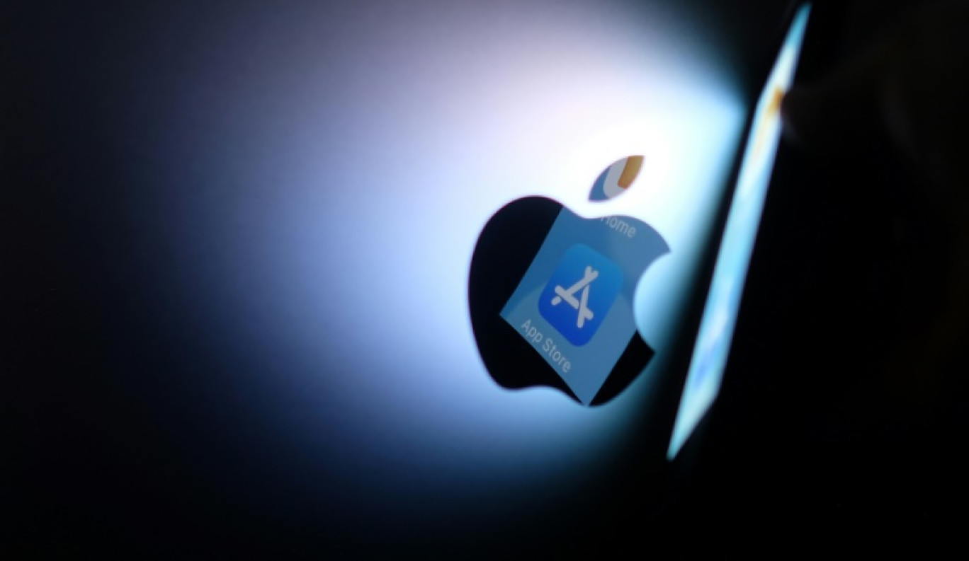 Logo de l'App Store, le 26 août 2021 à Los Angeles © Chris DELMAS