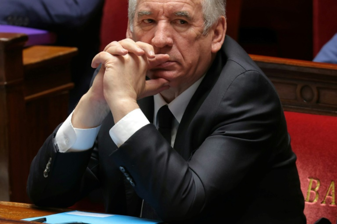 Le Premier ministre François Bayrou, le 30 avril 2025 à l'Assemblée, à Paris © Thomas SAMSON