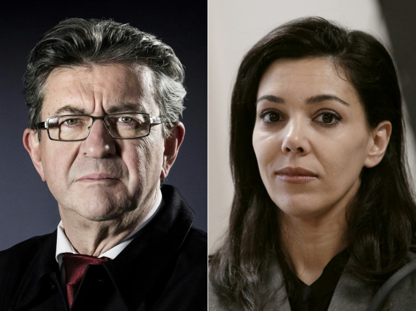 Le dirigeant de La France insoumise, Jean-Luc Mélenchon (g) en 2017, et la désormais députée de Paris Sophia Chikirou, la même année © Joël SAGET