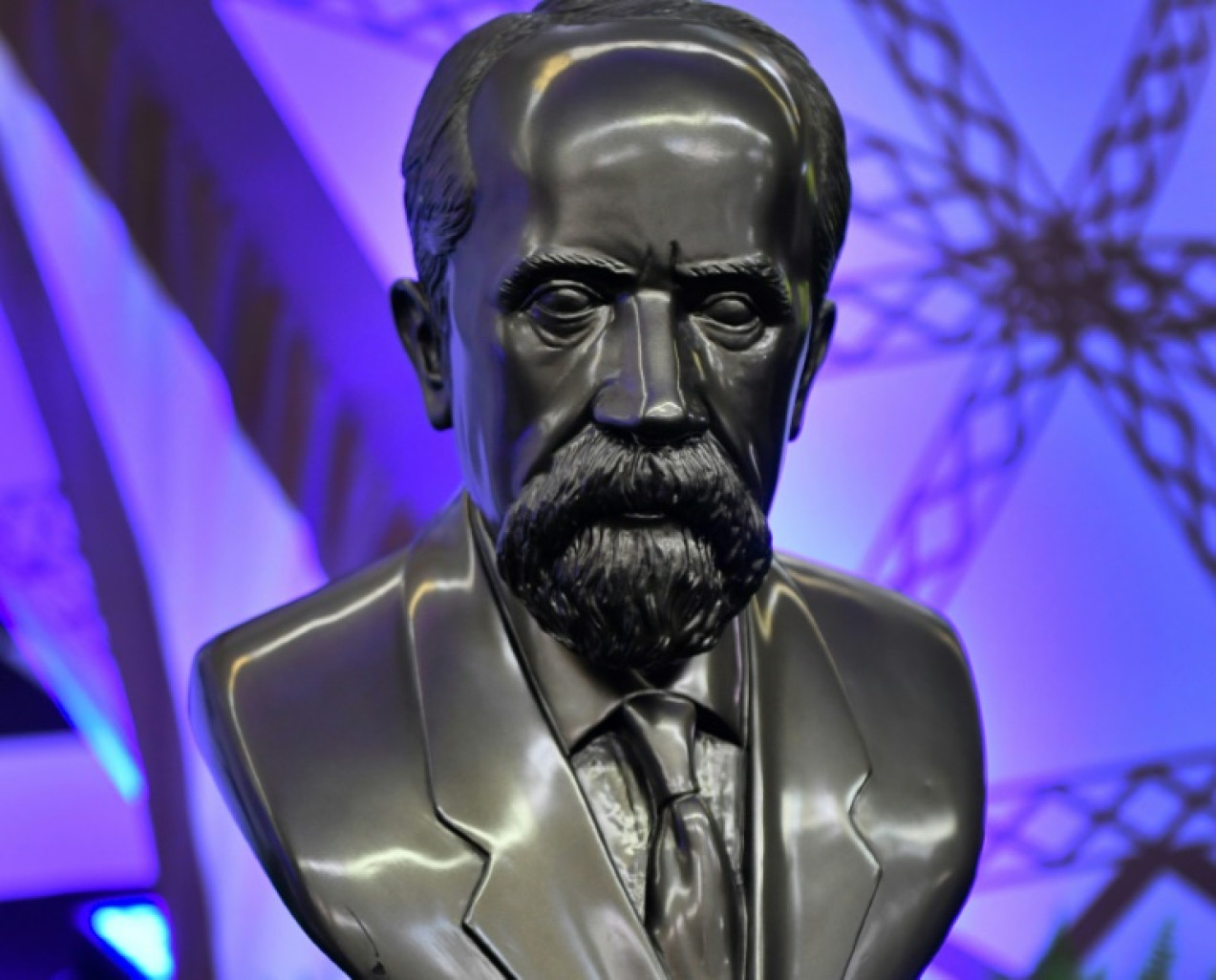 Le buste de Louis Lépine, lors du Concours Lépine, le 3 mai 2018 à Paris © GERARD JULIEN