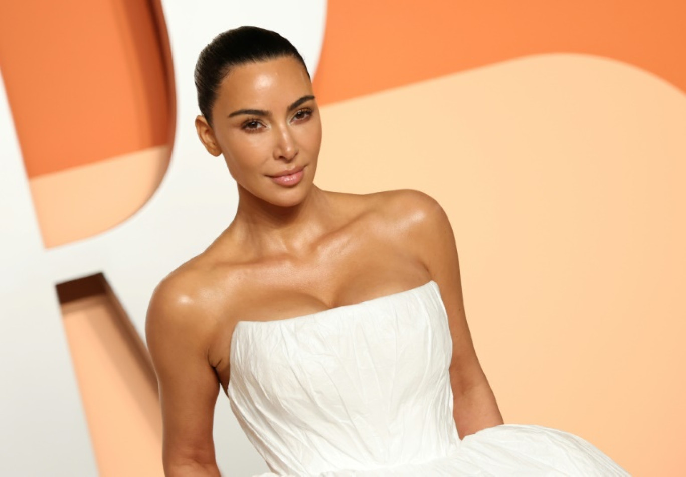 Kim Kardashian lors de la soirée des Oscars de Vanity Fair, à Beverly Hills, aux Etats-Unis, le 2 mars 2025 © Michael Tran