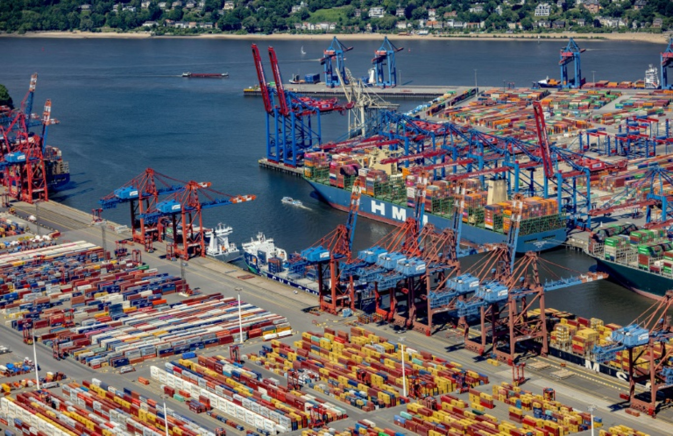 Le port de Hambourg, dans le nord de l'Allemagne, le 14 mai 2024 © Axel Heimken
