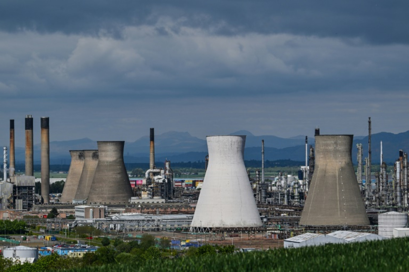 La raffinerie de Grangemouth, dans le sud de l'Ecosse, le 7 mai 2025 © Andy Buchanan