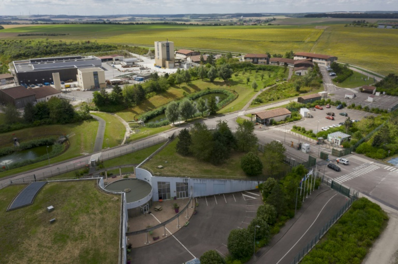 Le laboratoire de recherche souterrain du site d'enfouissement de déchets nucléaires Cigéo à Bure dans la Meuse le 8 août 2024 © Jean-Christophe VERHAEGEN