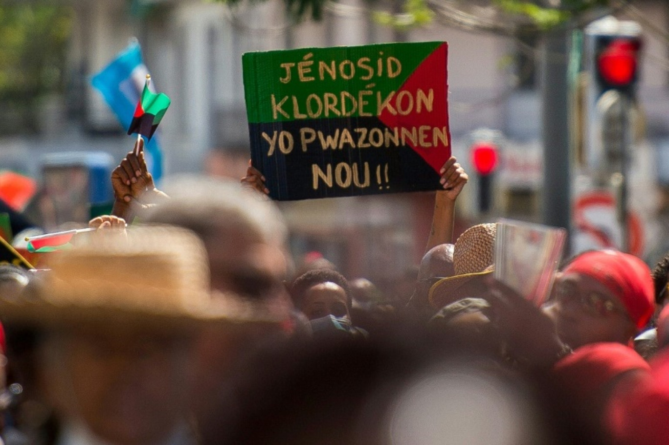 Manifestation contre le chlordécone à Fort-de-France en Martinique, le 27 mars 2021 © Lionel CHAMOISEAU
