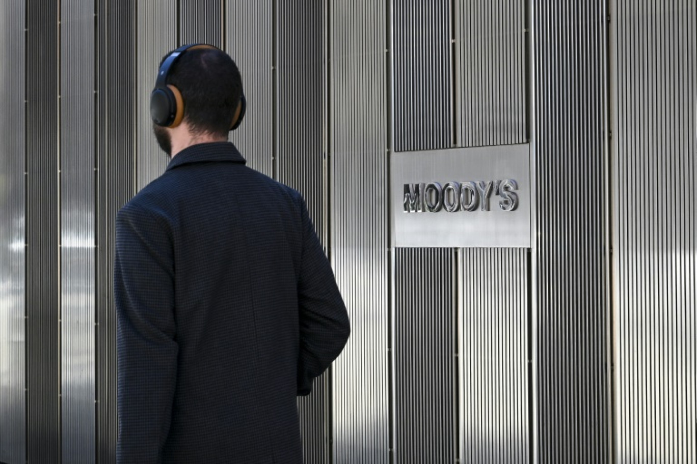 Le siège de Moody’s, le 18 mars 2025 à New York, aux Etats-Unis © ANGELA WEISS