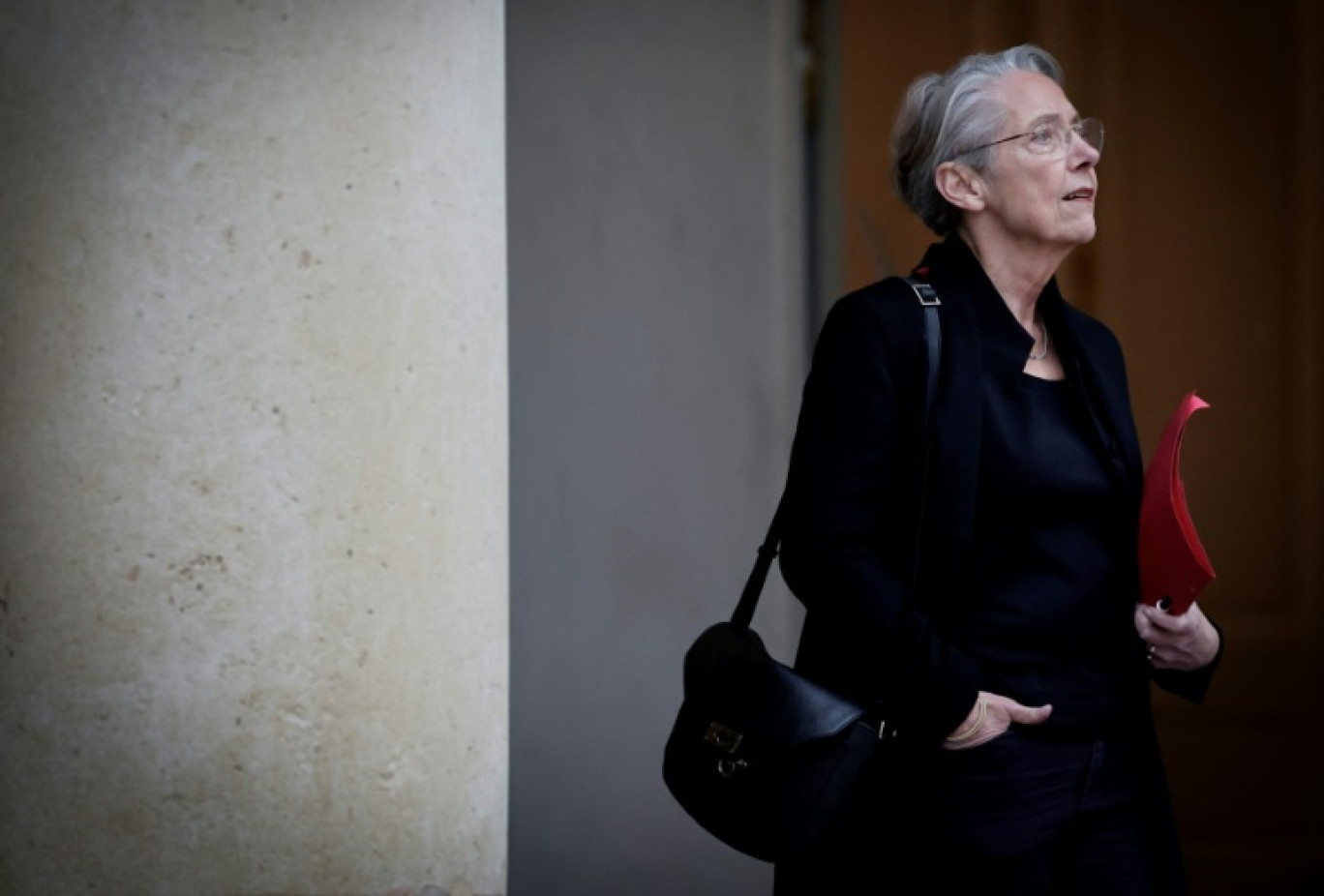 La ministre de l'Education Elisabeth Borne, le 21 avril 2025 à l'Elysée, à Paris © STEPHANE DE SAKUTIN