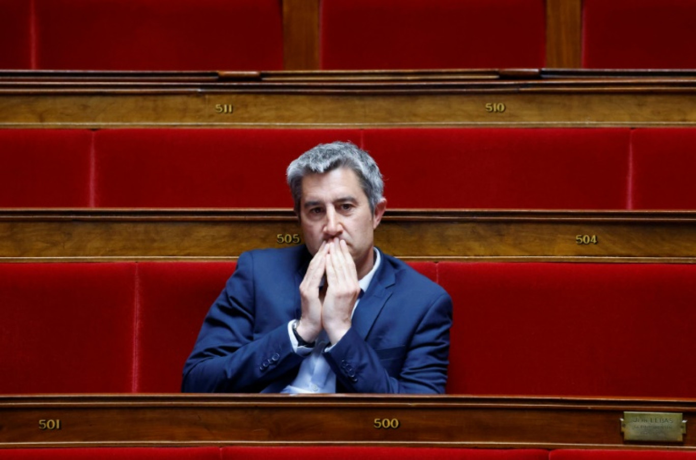 Le député François Ruffin le 13 mai 2025 à l'Assemblée nationale à Paris © Ludovic MARIN