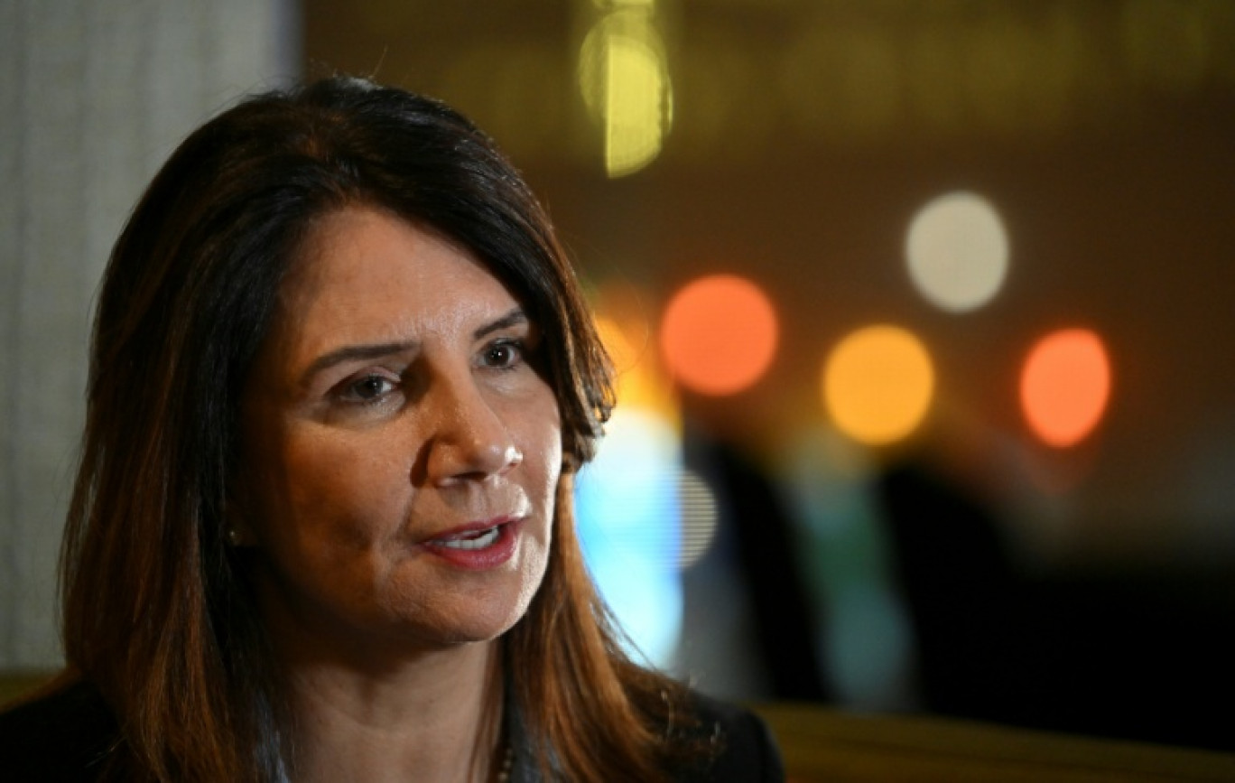La directrice générale de la COP30 au Brésil, Ana Toni, s'exprime lors d'une interview avec l'AFP dans le cadre de la Semaine du climat à Panama, le 20 mai 2025 © MARTIN BERNETTI