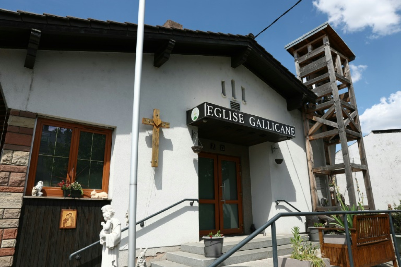 L'église gallicane de Lingolsheim, dont Raphaël S. était "évêque", le 23 mai 2025 dans le Bas-Rhin © Frederick FLORIN