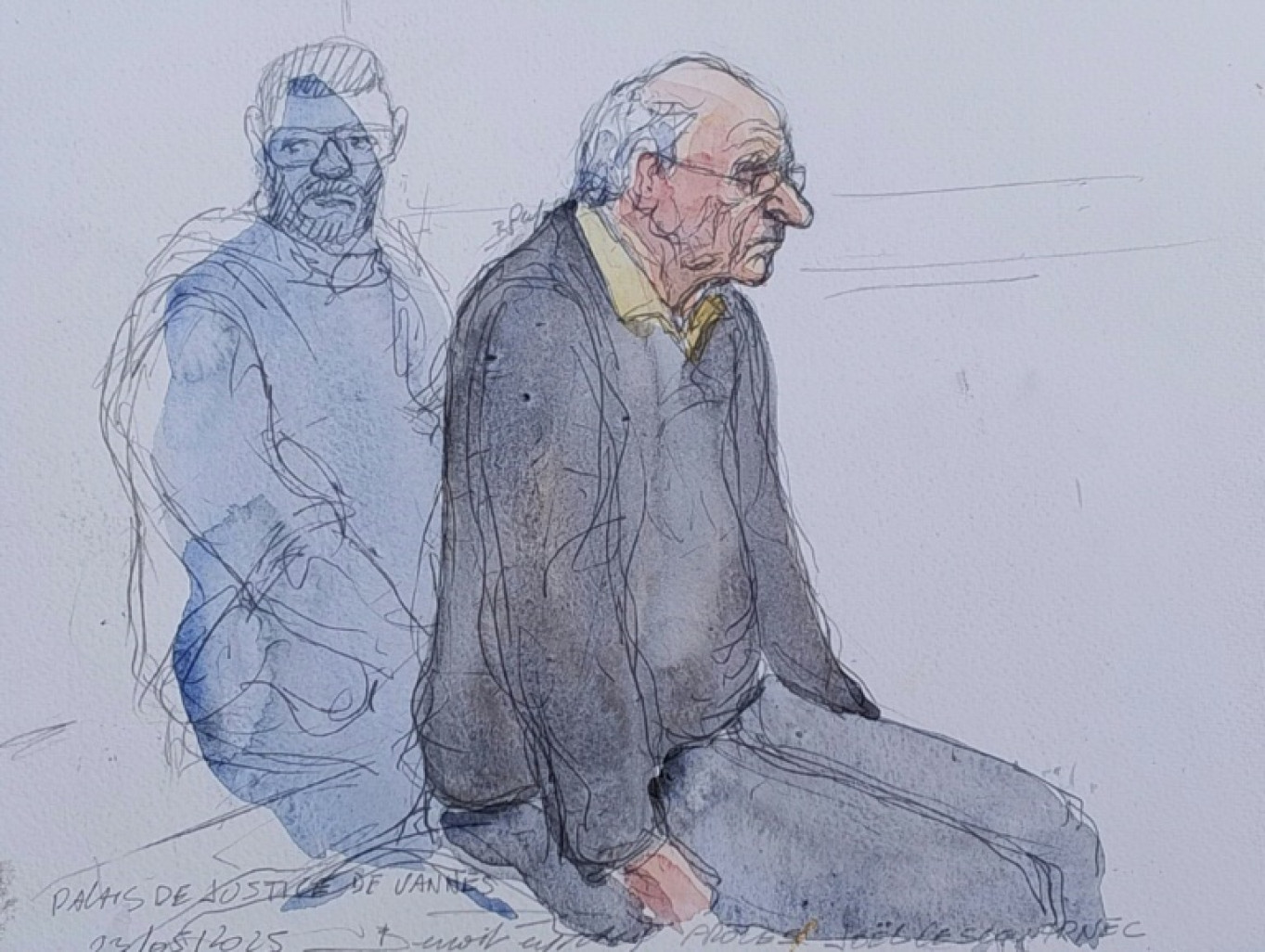 Le palais de justice de Vannes, le 24 février 2025 © Damien MEYER
