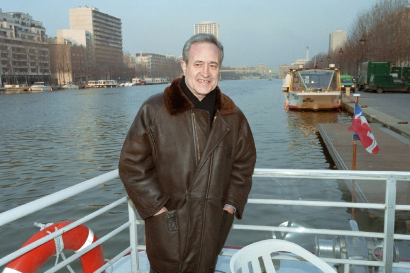 Jean Tiberi le 28 janvier 1998 à Saint-Denis, en Seine-Saint-Denis © Patrick KOVARIK