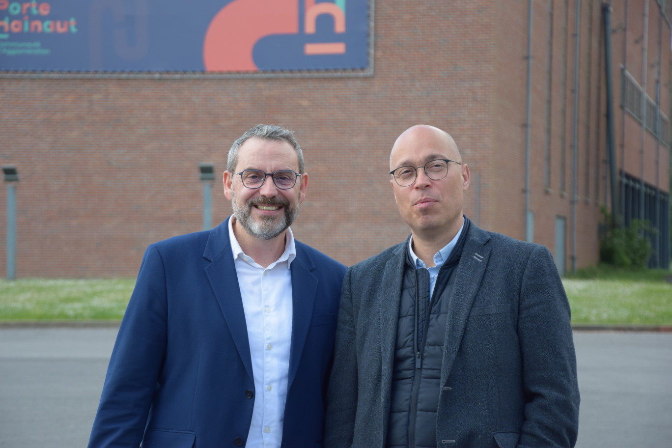 Philippe Rio, maire de Grigny dans l’Essonne et Aymeric Robin, président de l’Agglomération de La Porte du Hainaut et maire de Raismes.