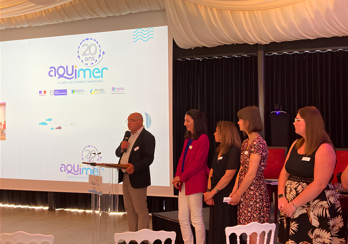 Thierry Missonnier, président d'Aquimer, a célébré les 20 ans de la structure du pôle de compétitivité. © Aquimer