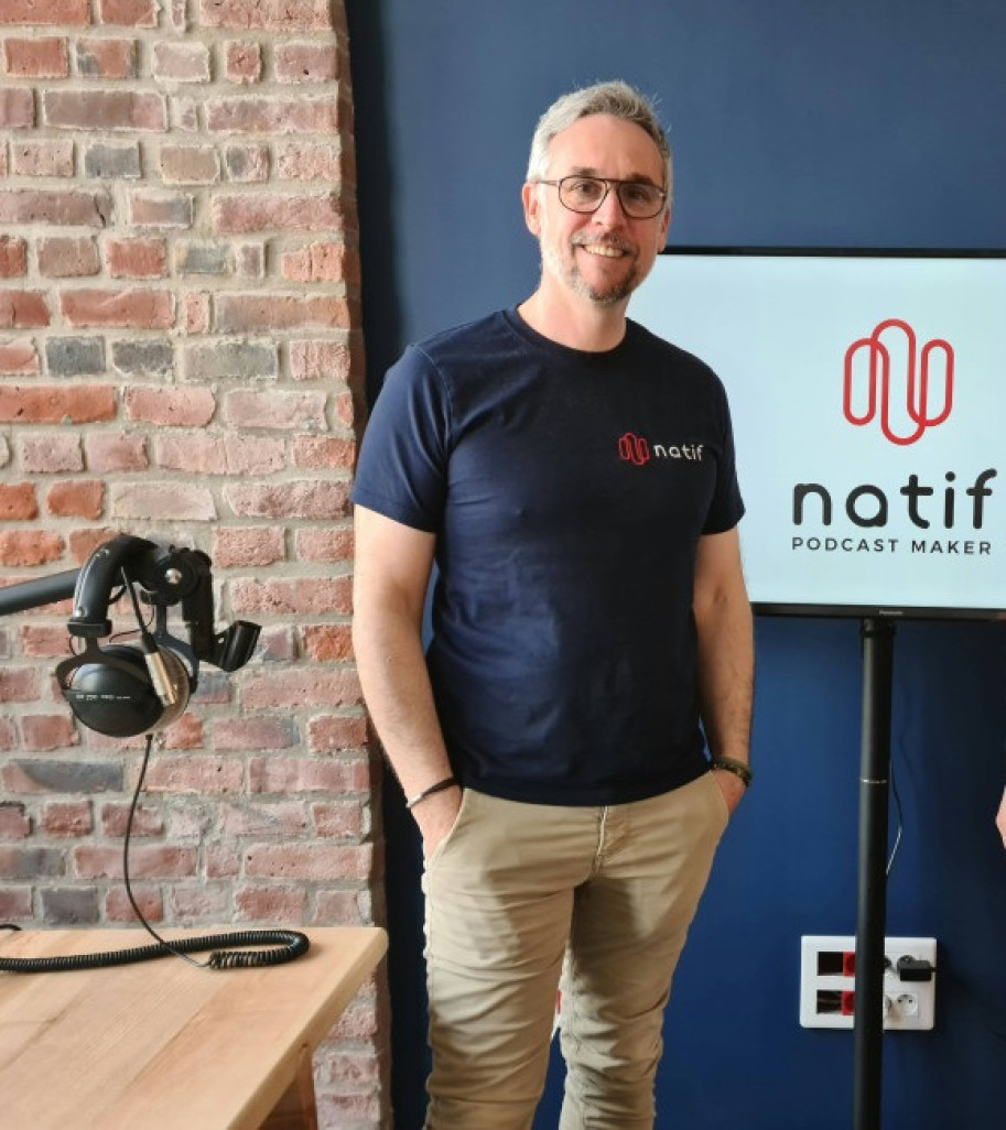 Laurent Stock, fondateur de Natif Podcast.