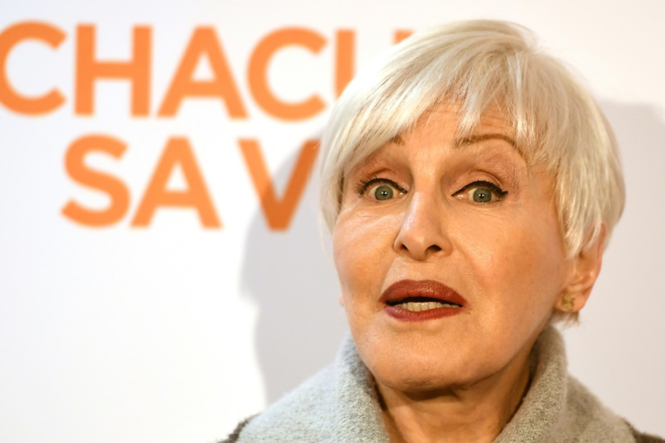 La chanteuse, danseuse et comédienne Nicole Croisille, à Paris le 13 mars 2017. © GABRIEL BOUYS