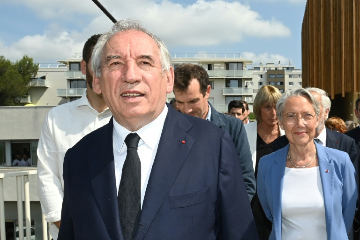 Juliette Méadel, ministre de la Ville, au centre, le 6 juin 2025 à Montpellier © Sylvain THOMAS