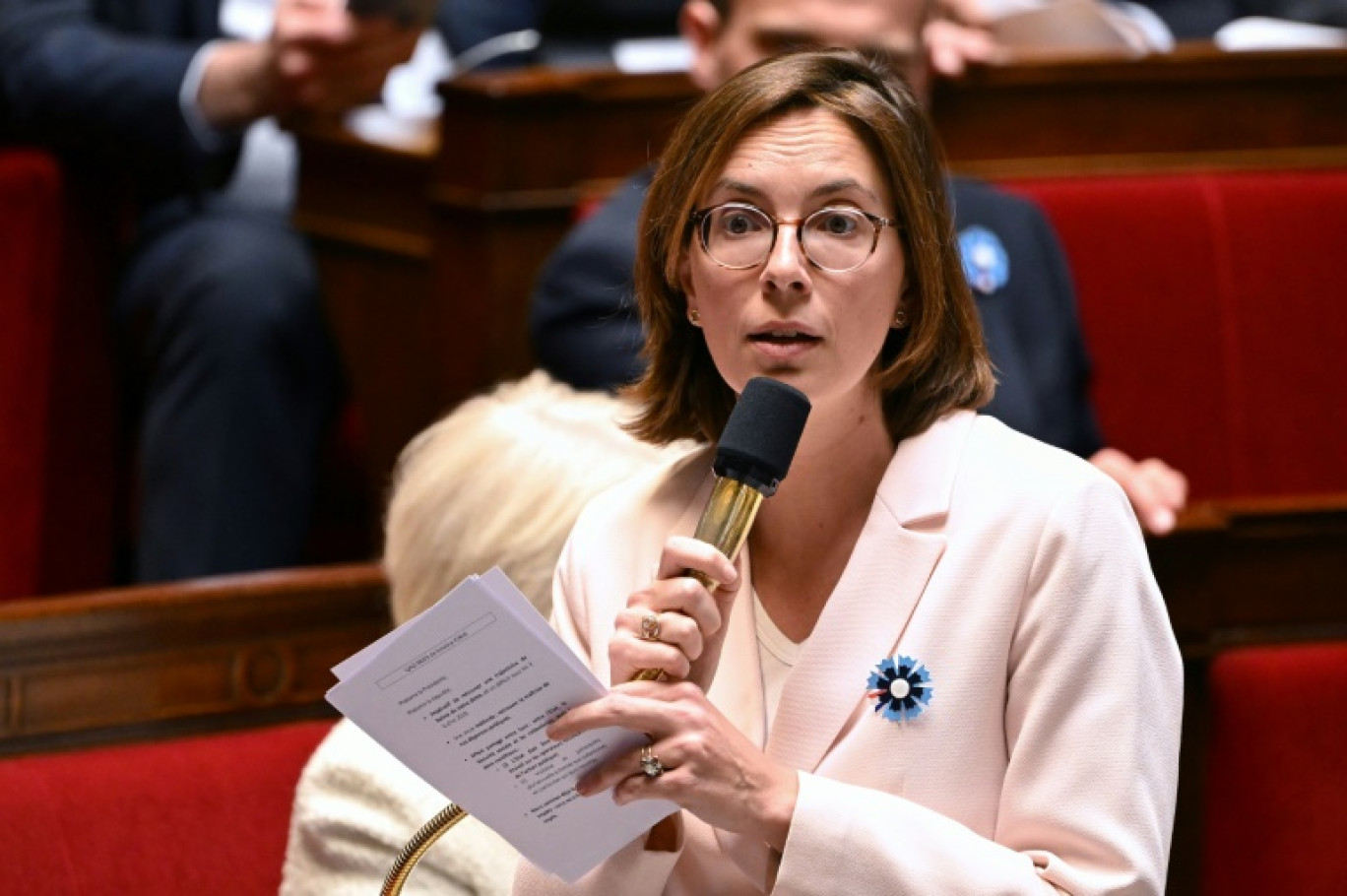 La ministre des Comptes publics Amélie de Montchalin le 6 mai 2025 à l'Assemblée nationale à Paris © Bertrand GUAY