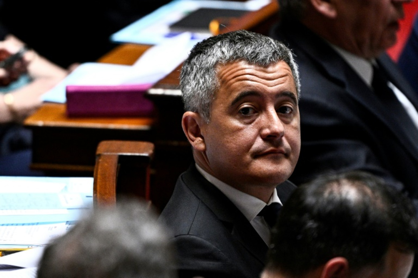 Le ministre de la Justice Gérald Darmanin le 20 mai 2025 à l'Assemblée nationale à Paris © JULIEN DE ROSA
