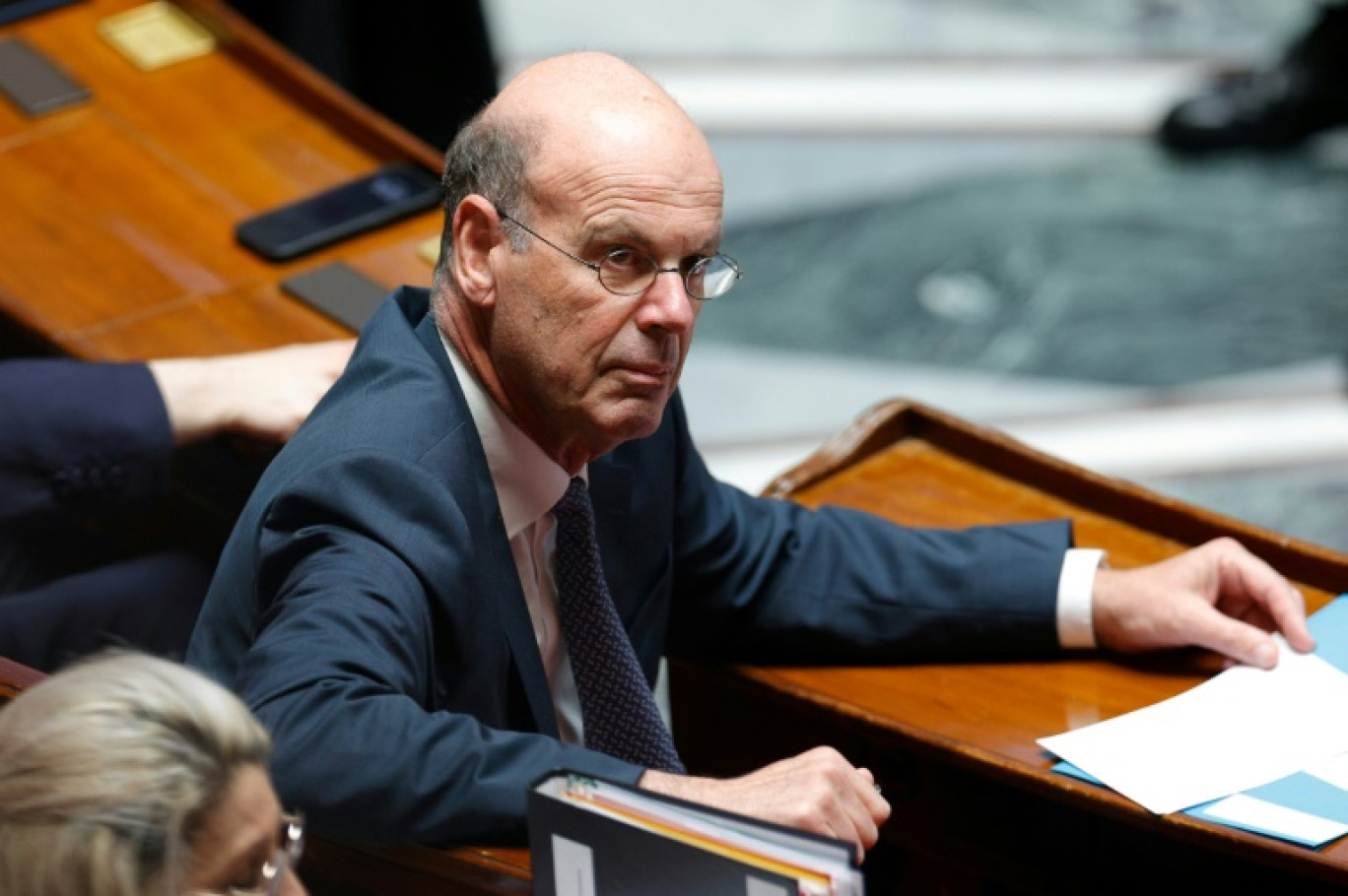 Le ministre de l'Economie Eric Lombard à l'Assemblée nationale, le 10 juin 2025 à Paris © GEOFFROY VAN DER HASSELT