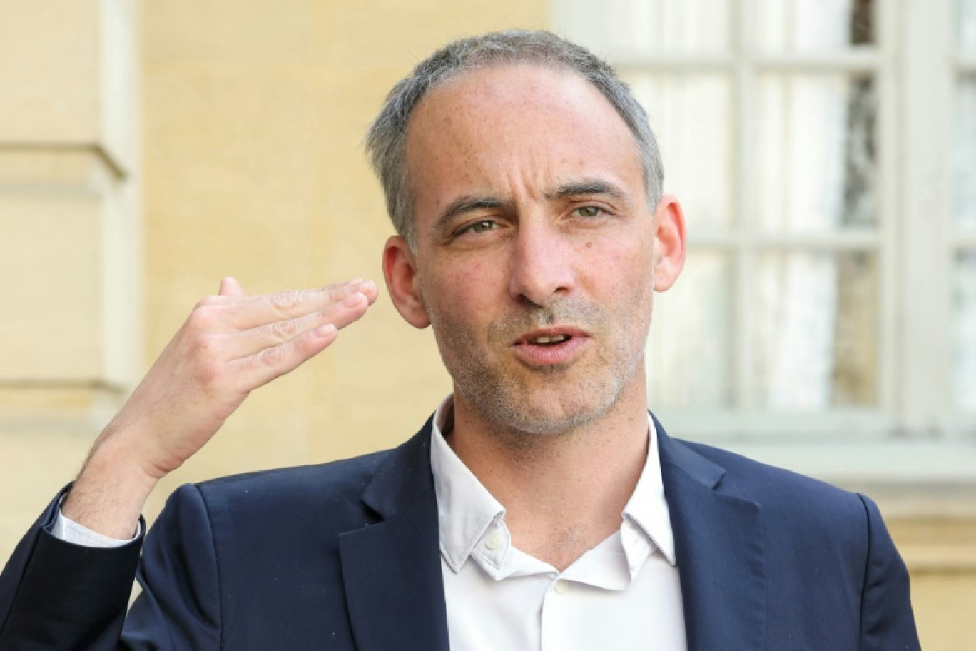 L'eurodéputé Raphaël Glucksmann le 23 mai 2025 à Matignon, à Paris © Thomas SAMSON