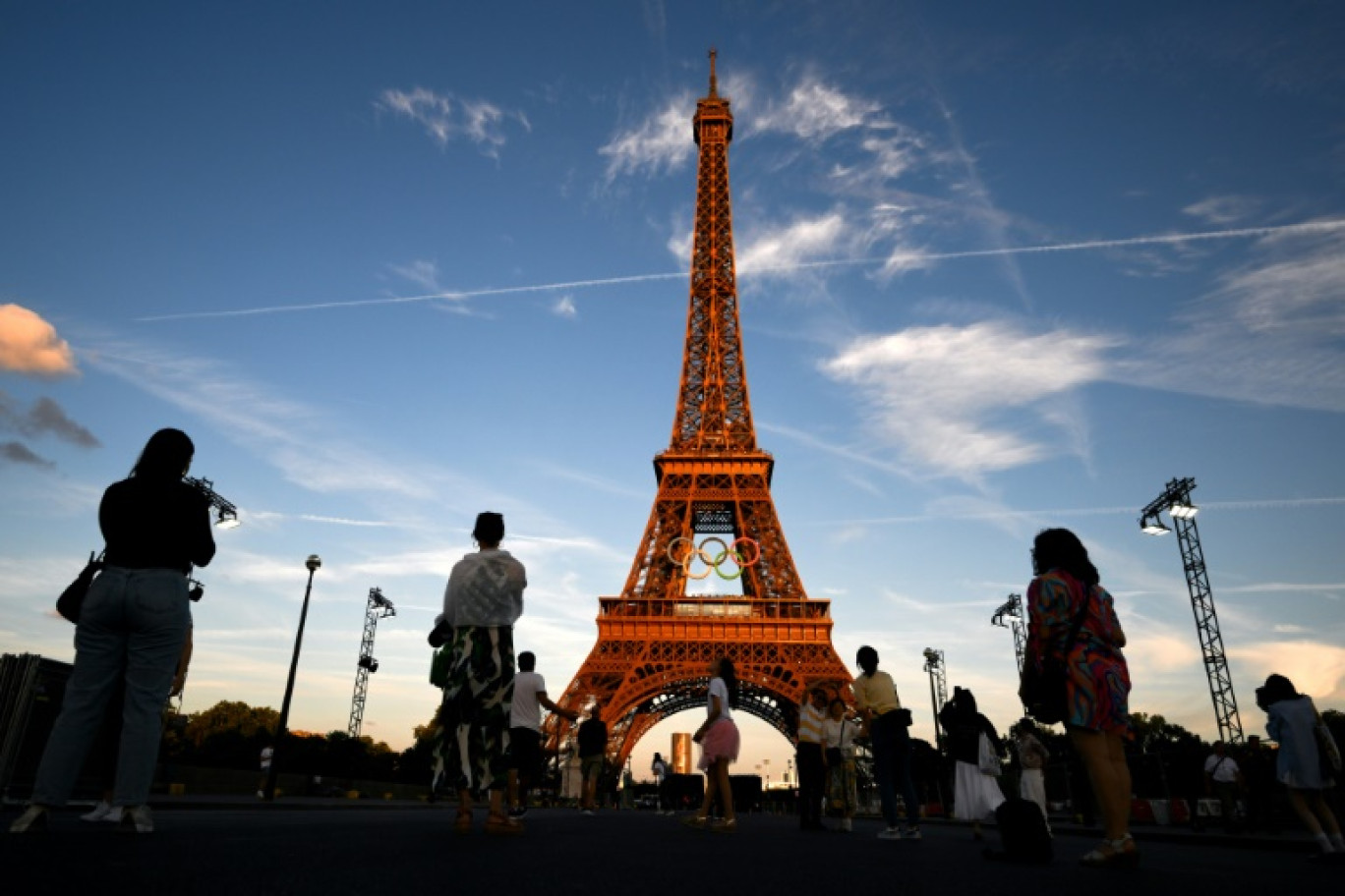 La tour Eiffel lors des Jeux olympiques, le 11 juillet 2024 © Luis ROBAYO