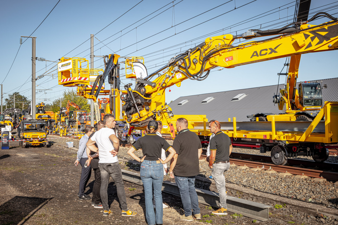 Les engins de maintenance ferroviaire pourront s’exposer sur les 1 500 kilomètres de linéaires de voies ferrées disponibles sur la plateforme Mecateam. © Xavier Spertini