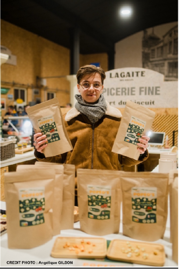 Thibaut Camus a reçu le "Prix Jeune", avec son entreprise Natur'Apéro. © Adie Hauts-de-France