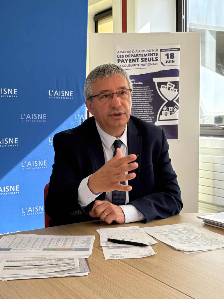 Nicolas Fricoteaux préside le département de l'Aisne et alerte sur le "jour du dépassement".