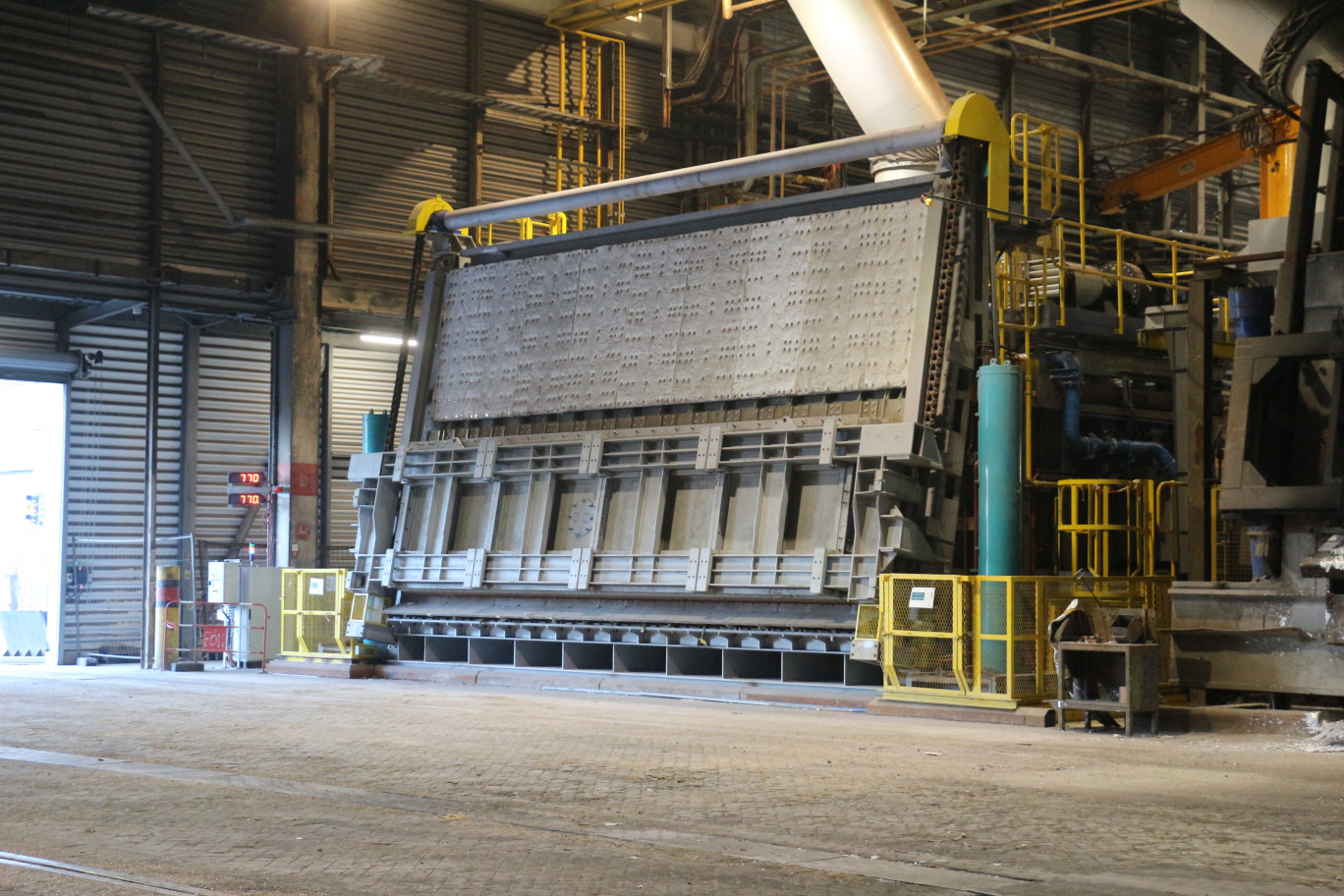 Le nouveau four de fonderie a été inauguré le 15 mai dernier sur le site d'Aluminium Dunkerque. Photo : Aluminium Dunkerque