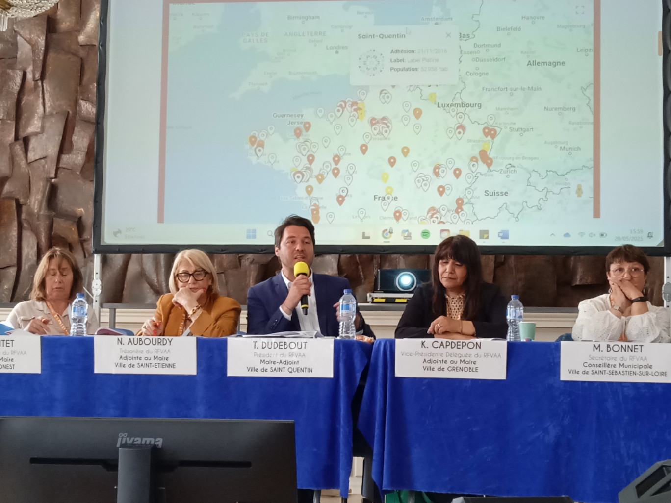 Le président du Réseau, Thomas Dudebout, a conduit les travaux lors de l’assemblée générale qui s’est tenue au Palais de Fervaques de Saint-Quentin.