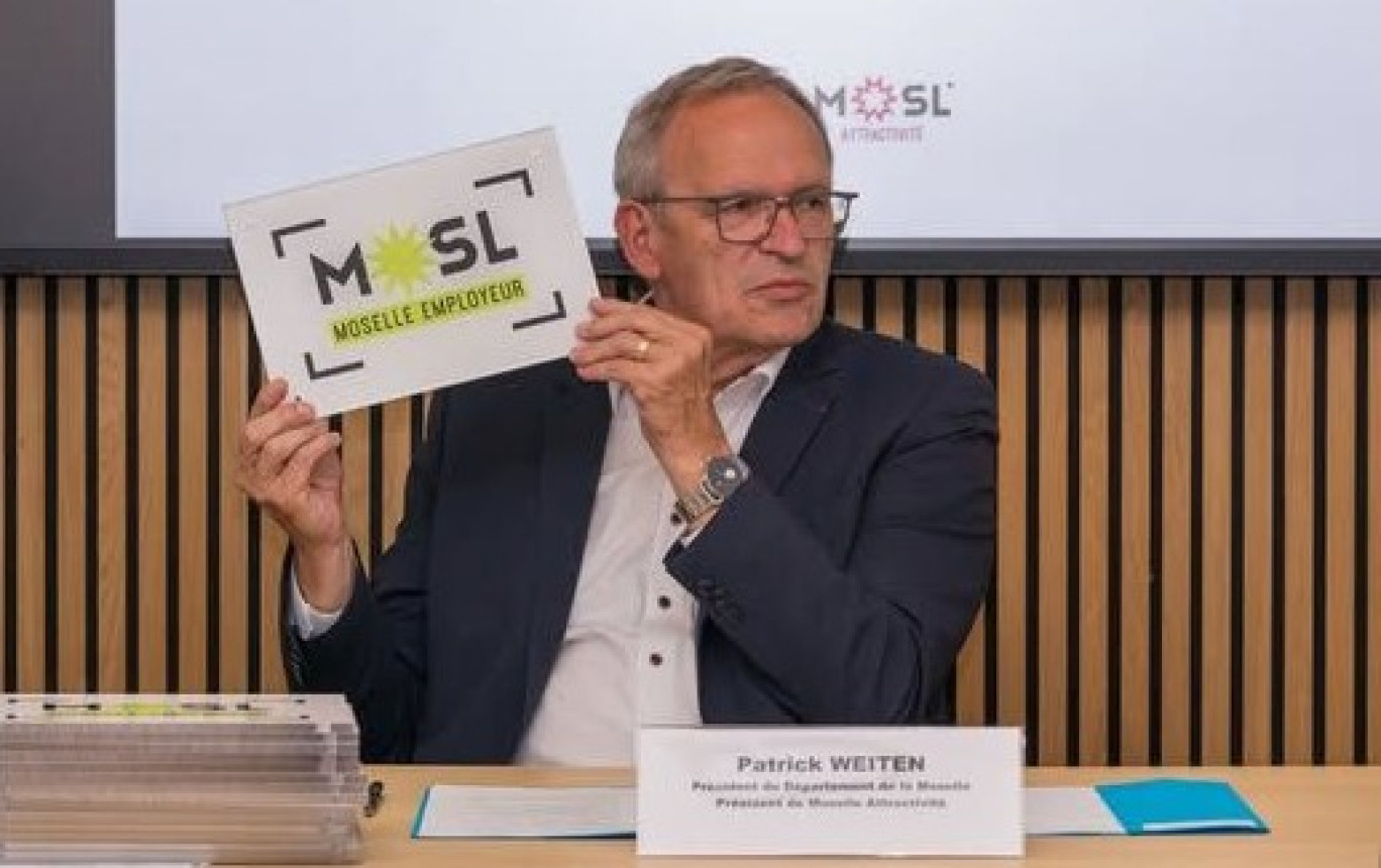 © DPT57. Le président du département, Patrick Weiten, au lancement de «Moselle Employeur».