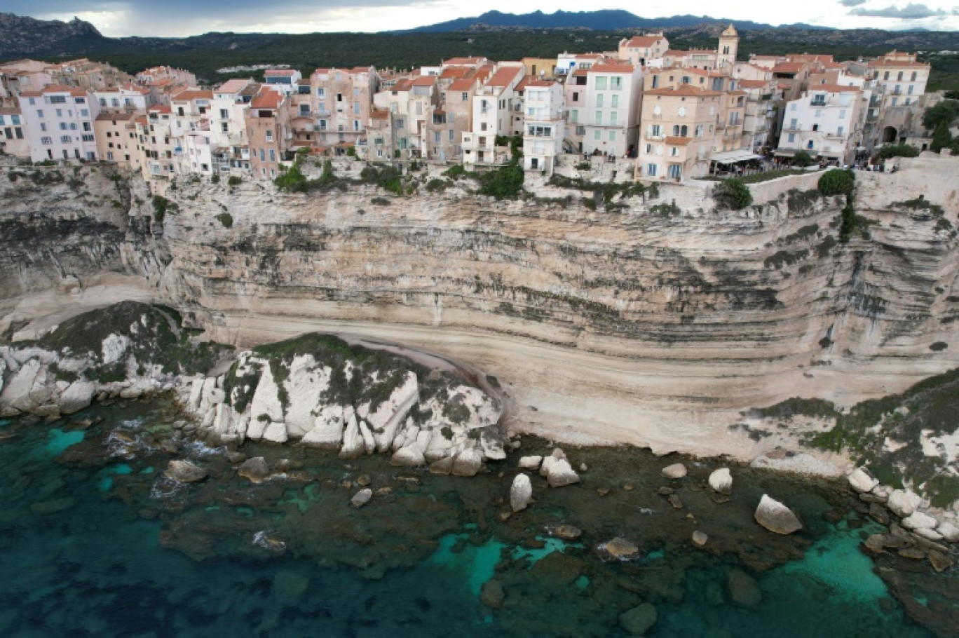 La "ville haute" de Bonifacio, en Corse, le 17 septembre 2024 © Pascal POCHARD-CASABIANCA
