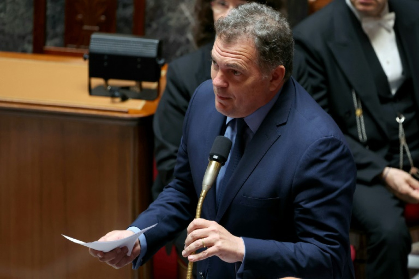 Le ministre des Transports français Philippe Tabarot s'exprime à l'Assemblée nationale à Paris le 17 juin 2025 © ALAIN JOCARD
