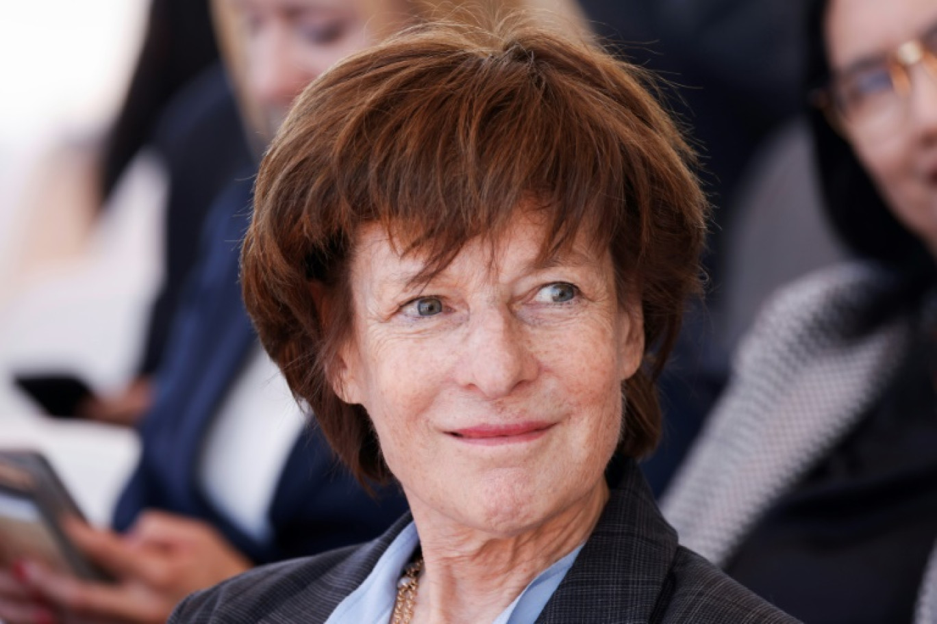 Patricia Barbizet, présidente de l'Afep,à Marseille le 8 mai 2024. © Ludovic MARIN