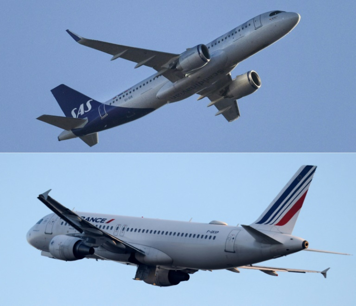 "Air France-KLM prévoit de porter sa participation au capital de SAS de 19,9% actuellement à 60,5%, en acquérant l'intégralité des parts détenues par Castlelake et Lind Invest", a annoncé le groupe aérien vendredi 4 juillet 2025 © ADRIAN DENNIS