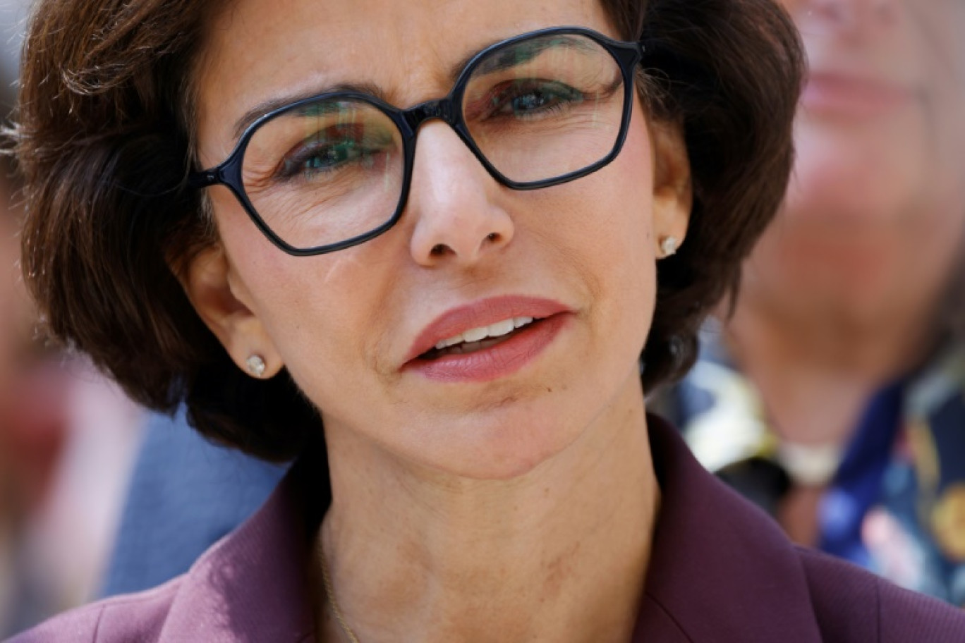 La ministre de la Culture Rachida Dati, à la 14e édition du Festival de l'histoire de l'art 2025 à Fontainebleau, près de Paris, le 6 juin 2025 © Ludovic MARIN