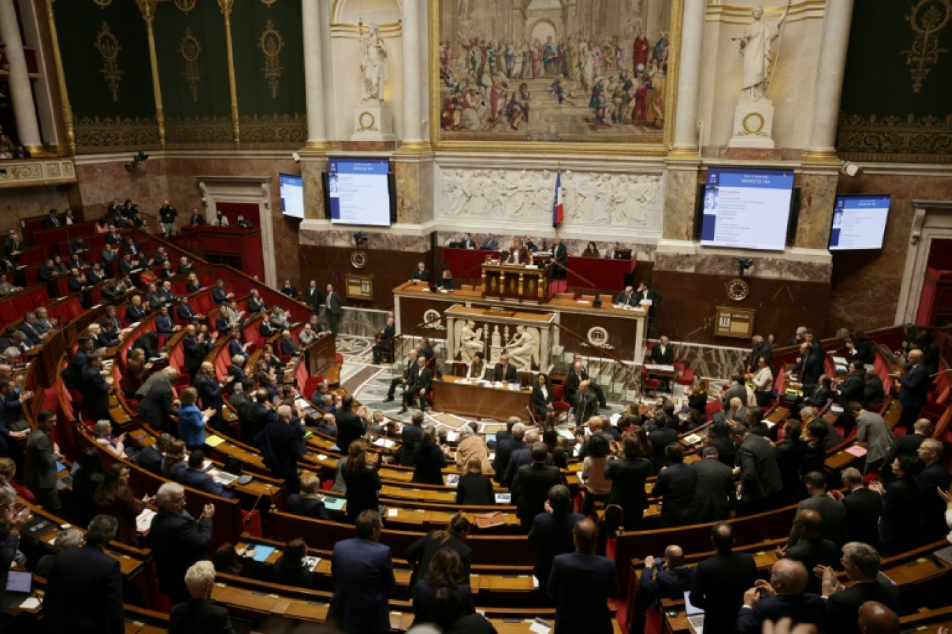 Séance à l'Assemblée nationale, le 11 février 2025 © Thibaud MORITZ
