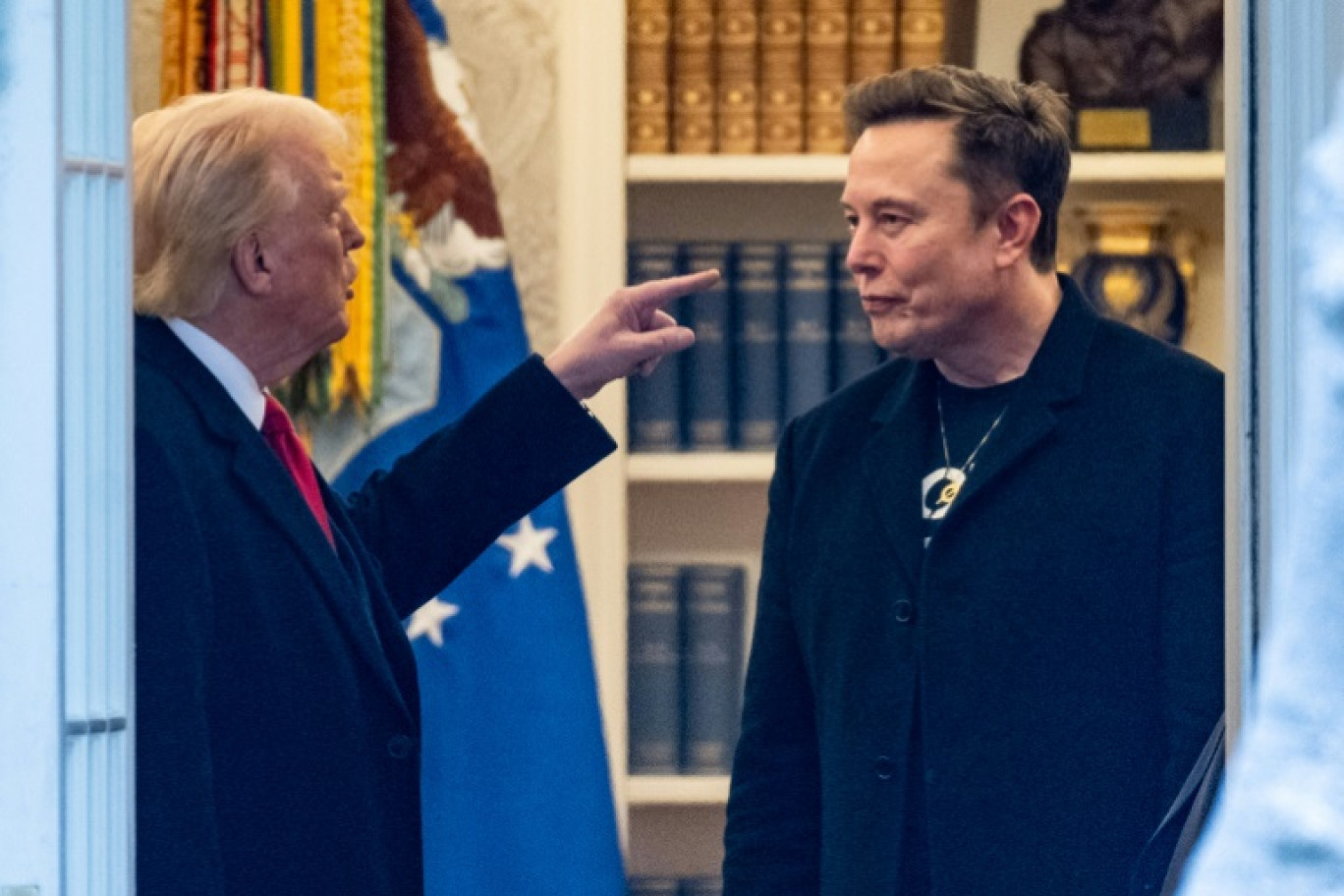 Elon Musk et Donald Trum à la Maison-Blanche le 14 mars 2025, avant le divorce politique entre les deux hommes © ROBERTO SCHMIDT