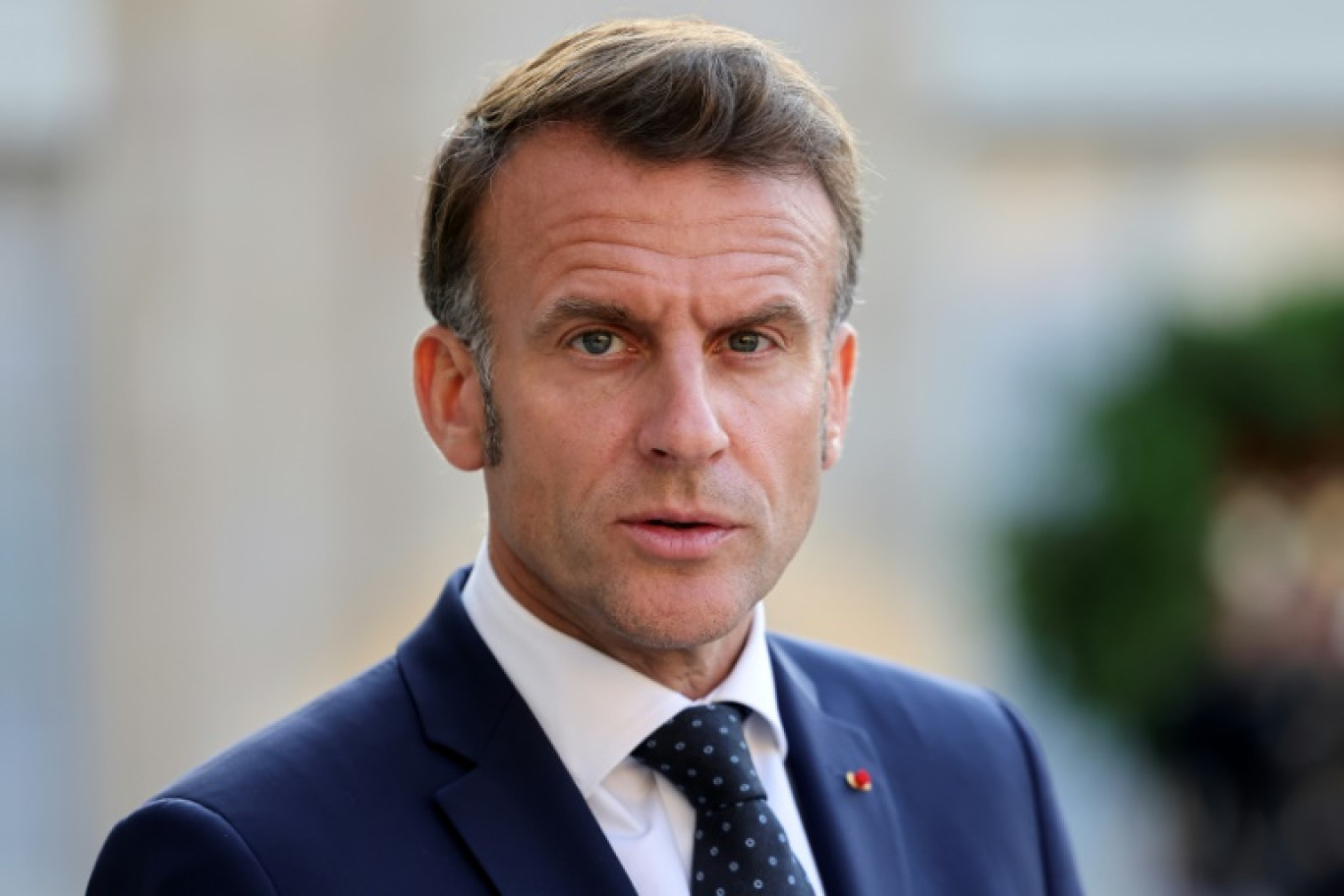 Le président Emmanuel Macron à l'Elysée, le 4 juillet 2025 à Paris © Ludovic MARIN