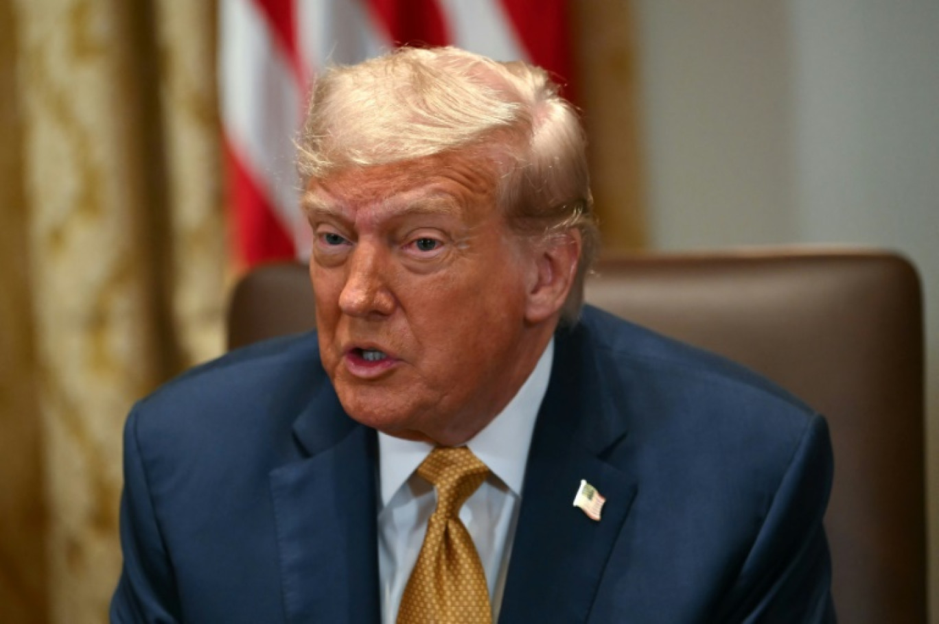 Le président américain Donald Trump à la Maison-Blanche à Washington, le 8 juillet 2025 © ANDREW CABALLERO-REYNOLDS