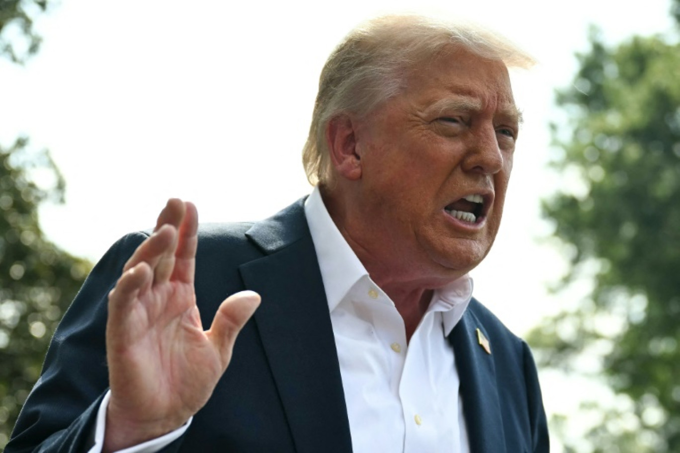 Le président américain Donald Trump, à la Maison Blanche à Washington le 11 juillet 2025 © ANDREW CABALLERO-REYNOLDS