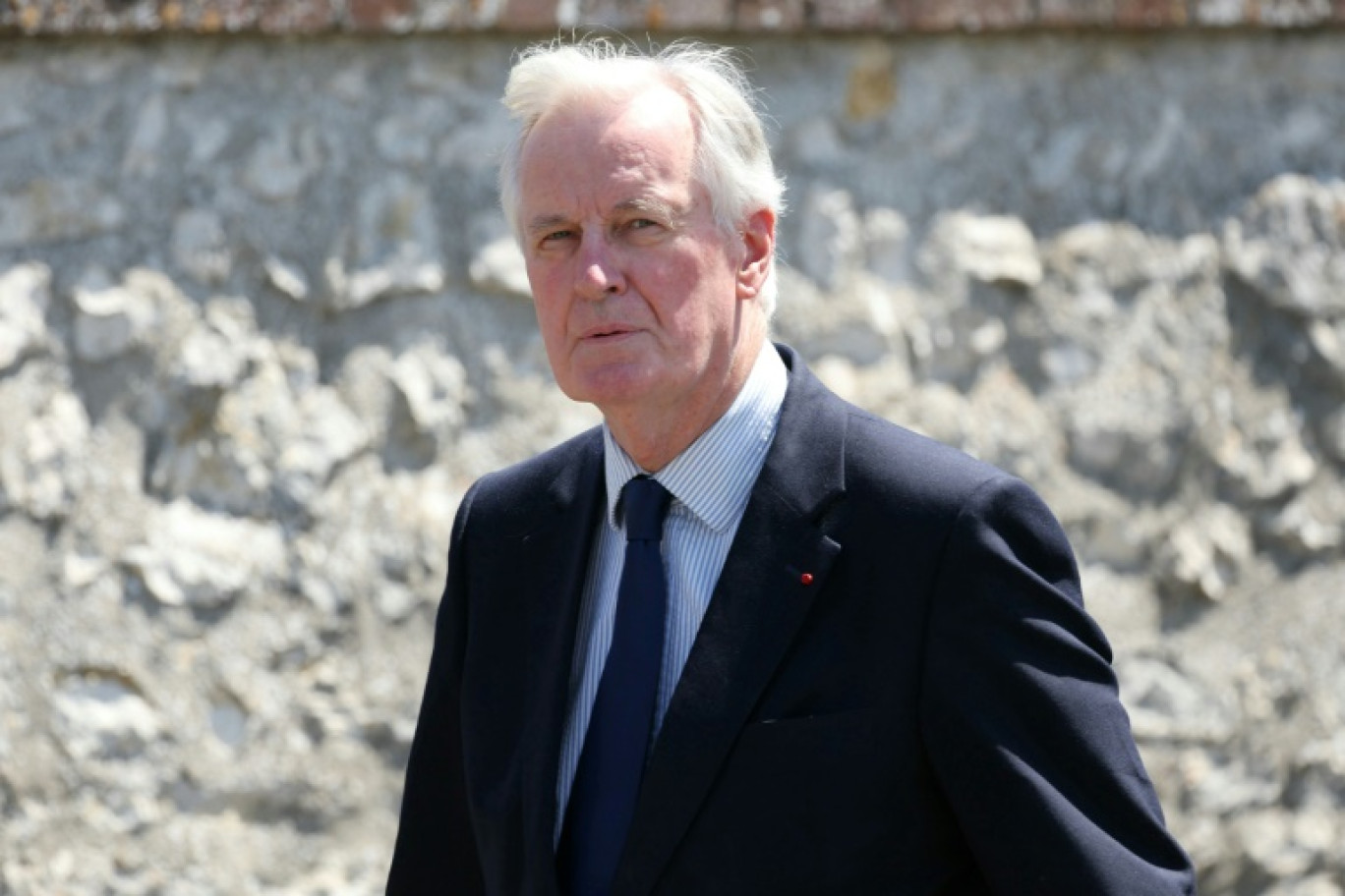 L'ancien Premier ministre Michel Barnier à Anet, le 11 juillet 2025 en Eure-et-Loire © ALAIN JOCARD