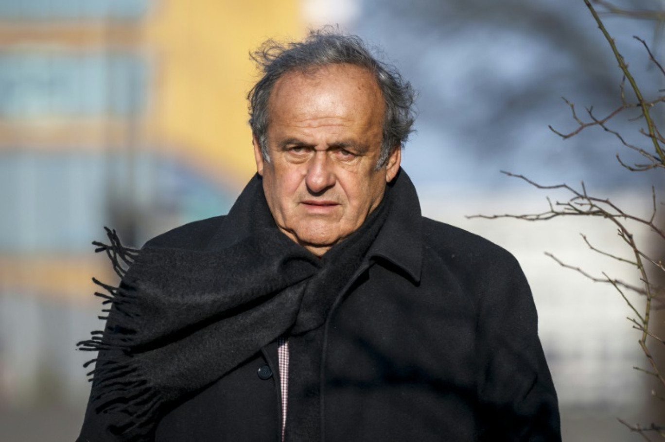 Michel Platini à Muttenz près de Bâle en Suisse le 4 mars 2025 © FABRICE COFFRINI