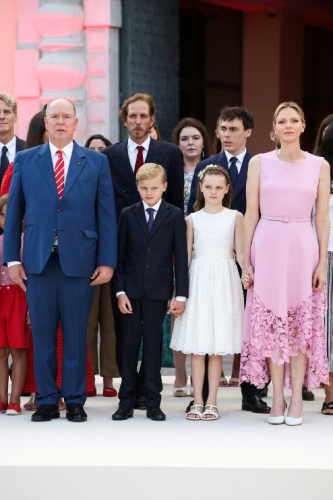 Photo de famille pour les 20 ans de règne d'Albert II à Monaco, le 19 juillet 2025 © Valery HACHE