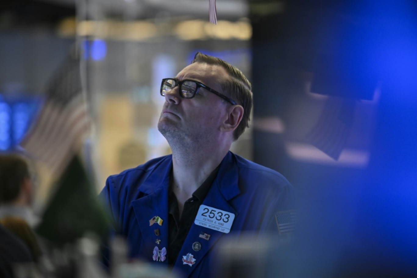 Un opérateur à la Bourse de New York le 18 juillet 2025 © ANGELA WEISS