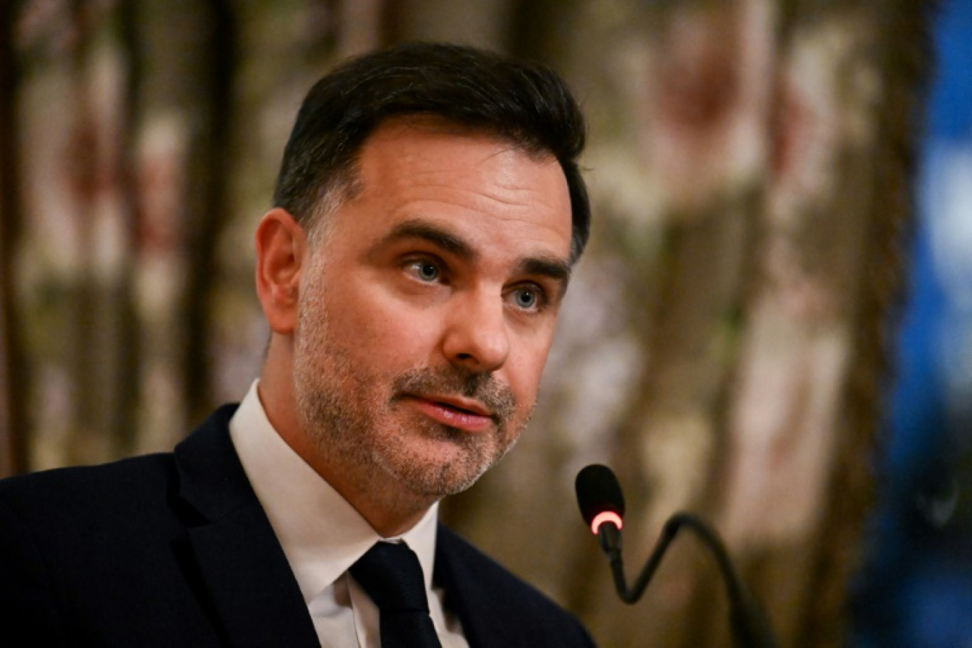 Le ministre français délégué au Commerce extérieur, Laurent Saint-Martin, le 27 juin 2025 à Buenos Aires © LUIS ROBAYO